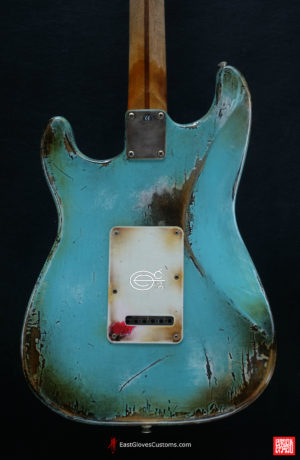 Fender Stratocaster Daphne Blue Heavy Aged Relic (SOLD) - Image 3