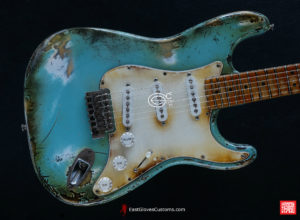 Fender Stratocaster Daphne Blue Heavy Aged Relic (SOLD) - Image 5