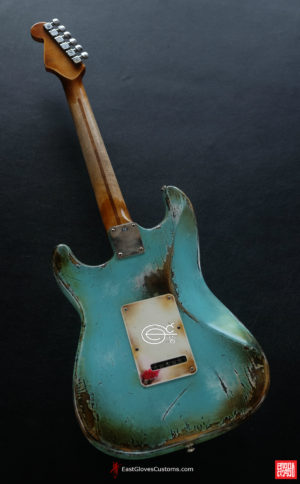 Fender Stratocaster Daphne Blue Heavy Aged Relic (SOLD) - Image 8