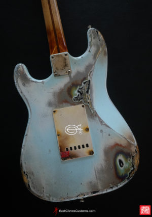 Fender Stratocaster Sonic Blue Heavy Aged Relic by East Gloves Customs (SOLD) - Image 3