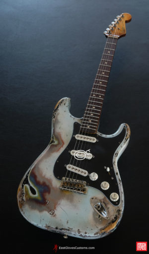 Fender Stratocaster Sonic Blue Heavy Aged Relic by East Gloves Customs (SOLD) - Image 4