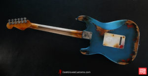 Fender Stratocaster Pelham Blue/Sunburst Heavy Aged Relic (SOLD) - Image 16