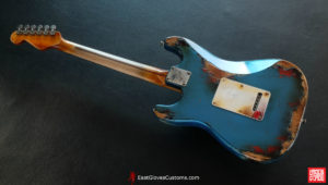 Fender Stratocaster Pelham Blue/Sunburst Heavy Aged Relic (SOLD) - Image 14