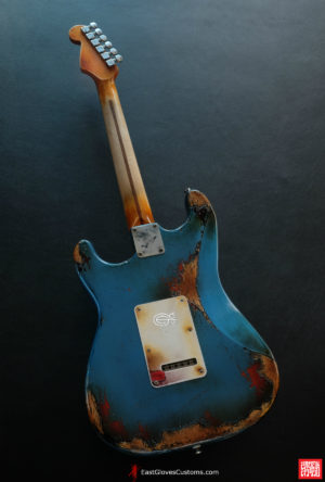 Fender Stratocaster Pelham Blue/Sunburst Heavy Aged Relic (SOLD) - Image 6