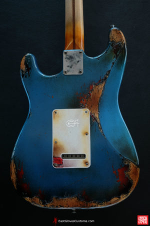Fender Stratocaster Pelham Blue/Sunburst Heavy Aged Relic (SOLD) - Image 10