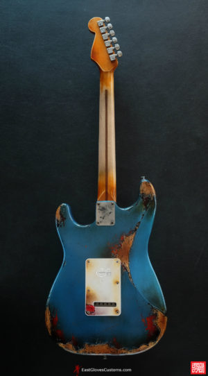 Fender Stratocaster Pelham Blue/Sunburst Heavy Aged Relic (SOLD) - Image 18