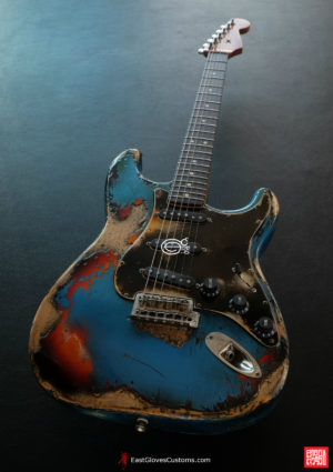 Fender Stratocaster Pelham Blue/Sunburst Heavy Aged Relic (SOLD)