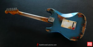 Fender Stratocaster Pelham Blue/Sunburst Heavy Aged Relic (SOLD) - Image 4