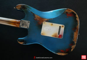 Fender Stratocaster Pelham Blue/Sunburst Heavy Aged Relic (SOLD) - Image 12