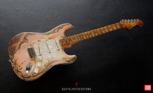 Fender Stratocaster 60th Anniversary Shell Pink Heavy Aged Relic by East Gloves Customs (SOLD) - Image 9