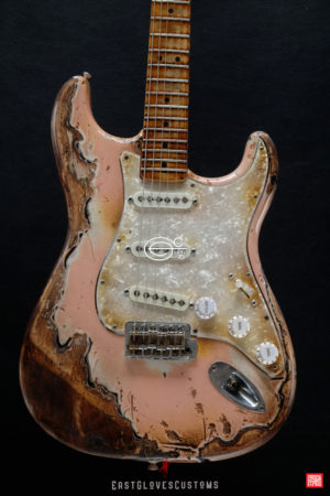 Fender Stratocaster 60th Anniversary Shell Pink Heavy Aged Relic by East Gloves Customs (SOLD) - Image 3