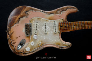 Fender Stratocaster 60th Anniversary Shell Pink Heavy Aged Relic by East Gloves Customs (SOLD)