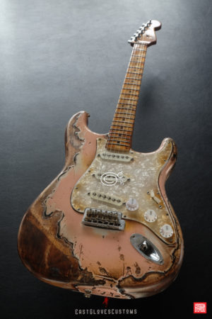 Fender Stratocaster 60th Anniversary Shell Pink Heavy Aged Relic by East Gloves Customs (SOLD) - Image 2