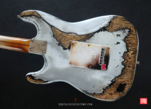 Fender Stratocaster 50th Anniversary White Marble Paisley Heavy Aged Relic (SOLD) - Image 8