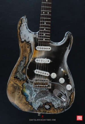 Fender Stratocaster 50th Anniversary White Marble Paisley Heavy Aged Relic (SOLD) - Image 9