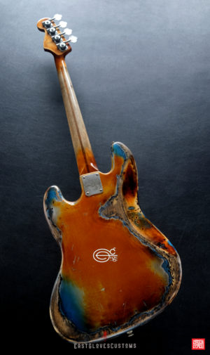 Fender Jazz Pelham Blue/Amber Paisley Bass Heavy Aged Relic (SOLD) - Image 3