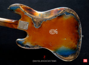 Fender Jazz Pelham Blue/Amber Paisley Bass Heavy Aged Relic (SOLD) - Image 8