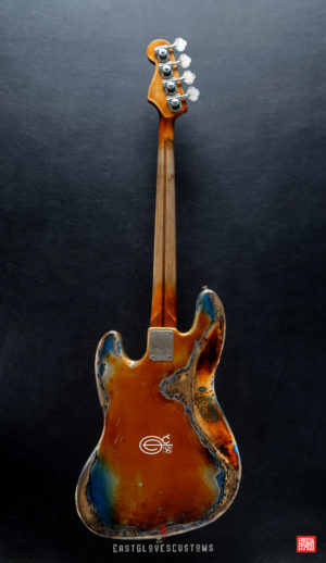 Fender Jazz Pelham Blue/Amber Paisley Bass Heavy Aged Relic (SOLD) - Image 20