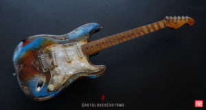 Fender Stratocaster Pelham Blue/Amber Paisley Made in USA Heavy Aged Relic (SOLD) - Image 15