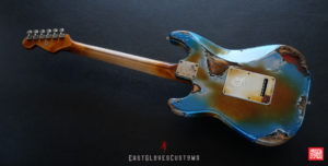 Fender Stratocaster Pelham Blue/Amber Paisley Made in USA Heavy Aged Relic (SOLD) - Image 16