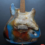 Fender Stratocaster Pelham Blue/Amber Paisley Made in USA Heavy Aged Relic (SOLD)