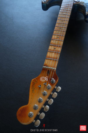 Fender Stratocaster Pelham Blue/Amber Paisley Made in USA Heavy Aged Relic (SOLD) - Image 20