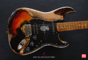 Fender Stratocaster Sunburst HSS Heavy Aged Relic by East Gloves Customs (SOLD)
