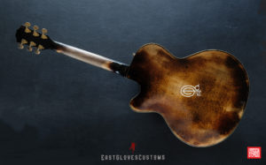 Hohner SE-400 Professional Natural Amber Finish Heavy Aged Relic by East Gloves Customs (SOLD) - Image 7