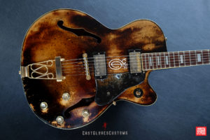 Hohner SE-400 Professional Natural Amber Finish Heavy Aged Relic by East Gloves Customs (SOLD) - Image 2