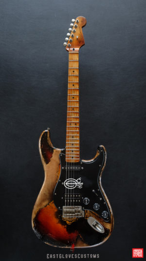Fender Stratocaster Sunburst HSS Heavy Aged Relic by East Gloves Customs (SOLD) - Image 12