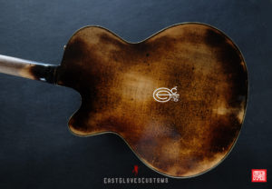 Hohner SE-400 Professional Natural Amber Finish Heavy Aged Relic by East Gloves Customs (SOLD) - Image 3