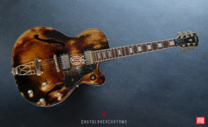 Hohner SE-400 Professional Natural Amber Finish Heavy Aged Relic by East Gloves Customs (SOLD) - Image 11
