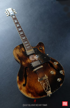 Hohner SE-400 Professional Natural Amber Finish Heavy Aged Relic by East Gloves Customs (SOLD) - Image 8