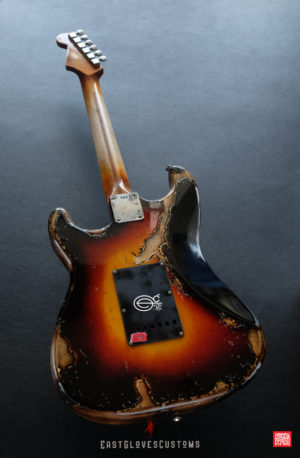 Fender Stratocaster Sunburst HSS Heavy Aged Relic by East Gloves Customs (SOLD) - Image 9