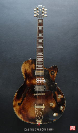 Hohner SE-400 Professional Natural Amber Finish Heavy Aged Relic by East Gloves Customs (SOLD) - Image 9