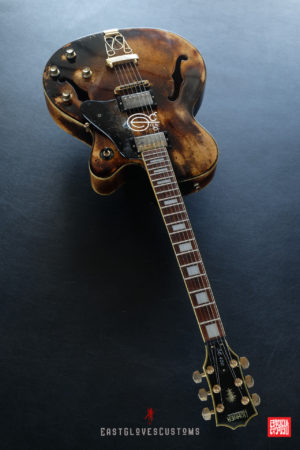 Hohner SE-400 Professional Natural Amber Finish Heavy Aged Relic by East Gloves Customs (SOLD) - Image 19