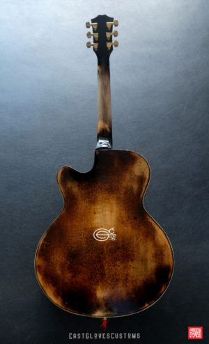Hohner SE-400 Professional Natural Amber Finish Heavy Aged Relic by East Gloves Customs (SOLD) - Image 10