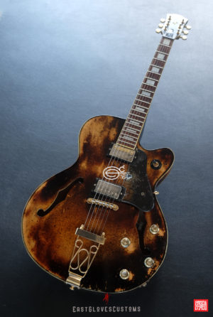 Hohner SE-400 Professional Natural Amber Finish Heavy Aged Relic by East Gloves Customs (SOLD) - Image 13