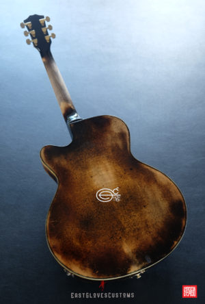 Hohner SE-400 Professional Natural Amber Finish Heavy Aged Relic by East Gloves Customs (SOLD) - Image 14