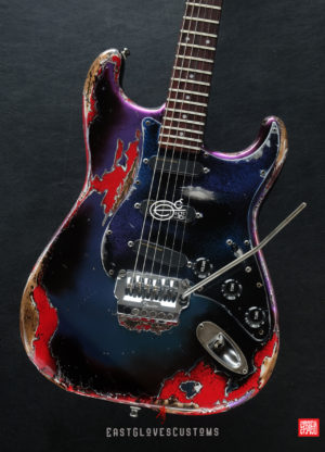 Fender Stratocaster Contemporary E Series Floyd Rose System1 Flip Flop Finish Heavy Aged Relic [Extremely Rare] - Image 7