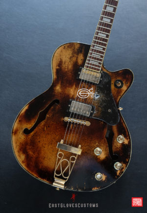 Hohner SE-400 Professional Natural Amber Finish Heavy Aged Relic by East Gloves Customs (SOLD) - Image 15