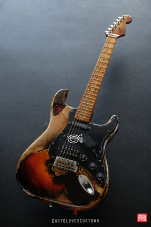Fender Stratocaster Sunburst HSS Heavy Aged Relic by East Gloves Customs (SOLD) - Image 8