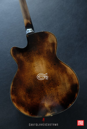 Hohner SE-400 Professional Natural Amber Finish Heavy Aged Relic by East Gloves Customs (SOLD) - Image 16