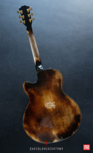 Hohner SE-400 Professional Natural Amber Finish Heavy Aged Relic by East Gloves Customs (SOLD) - Image 18
