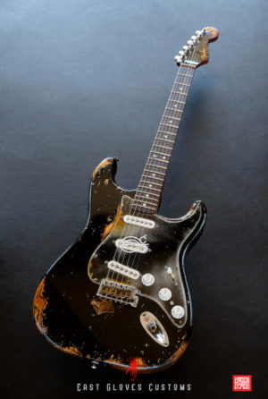 Fender Stratocaster 60th Anniversary Special Edition Black Aged Relic by East Gloves Customs (Rare) - Image 12