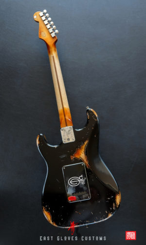 Fender Stratocaster 60th Anniversary Special Edition Black Aged Relic by East Gloves Customs (Rare) - Image 13