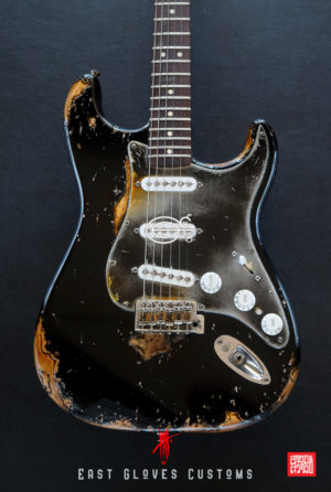 Fender Stratocaster 60th Anniversary Special Edition Black Aged Relic by East Gloves Customs (Rare) - Image 11