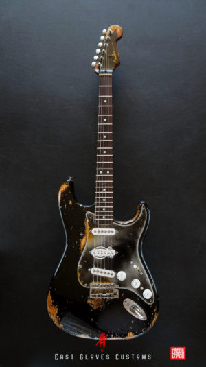 Fender Stratocaster 60th Anniversary Special Edition Black Aged Relic by East Gloves Customs (Rare) - Image 7
