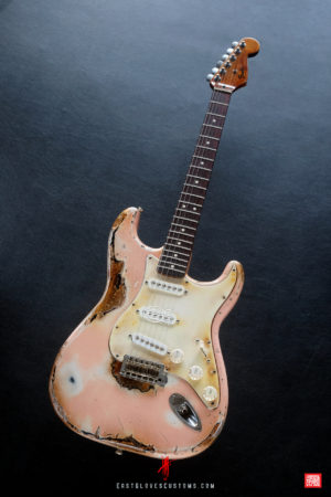 Fender Stratocaster Shell Pink Aged Relic by East Gloves Customs (SOLD) - Image 10