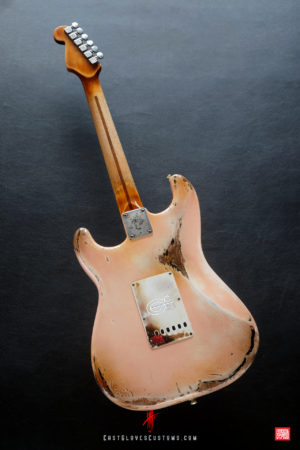 Fender Stratocaster Shell Pink Aged Relic by East Gloves Customs (SOLD) - Image 11